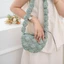 Túi Messenger CORALTIDE, Túi Đeo Vai Quilted Xếp Ly Bong Bóng, Túi Mua Sắm Màu Mây Thời Trang Nữ Bé Gái