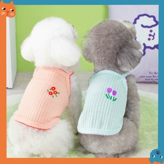 Mới Áo Thêu Hoa Cỏ Cho Thú Cưng