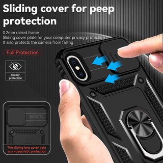 Ốp Điện Thoại Mỏng Có Vòng Trượt Bảo Vệ camera Chống Rơi Chịu Được Sức Nặng Cho iphone x xs max xr