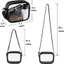 Túi đeo vai nữ DUSKGLOW, Túi đeo chéo nữ PVC PU chống thấm nước, Túi xách trong suốt thông thường dành cho nữ Ví điện thoại