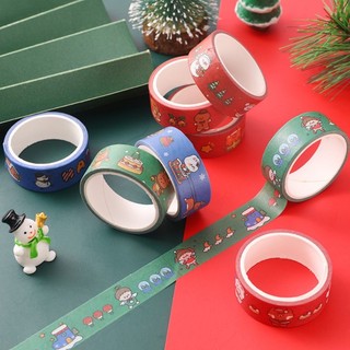 Cuộn Băng Keo Giấy Họa Tiết Hoạt Hình Trang Trí Giáng Sinh diy