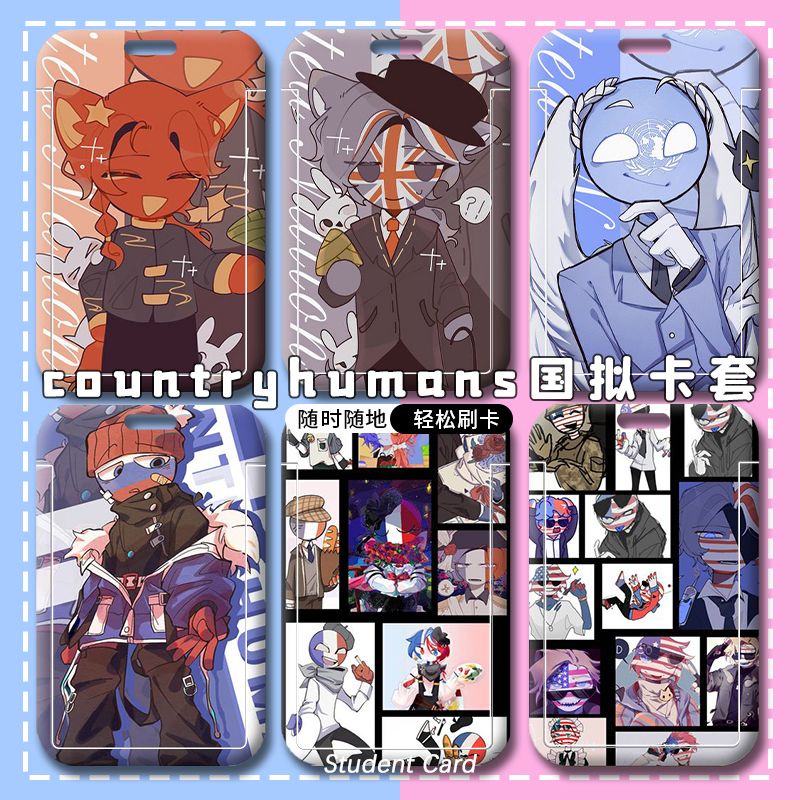 《Countryhumans》Thẻ xe buýt/Thẻ sinh viên/Thẻ truy cập/Thẻ làm việc/Dây ...