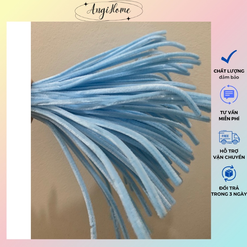 Kẽm Nhung nhiều màu Loại 1 Làm Hoa Handmade Màu Pastel Lông Dày Mịn