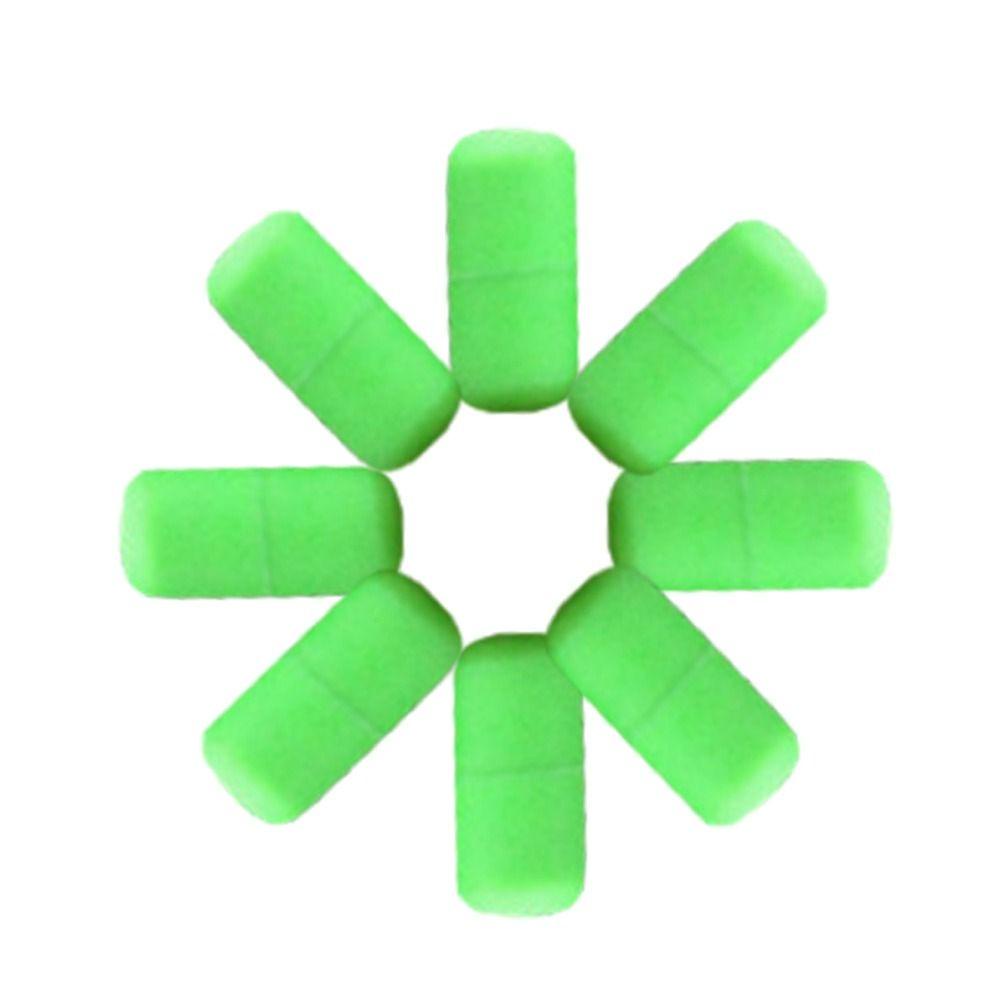 FANIELLAPOWELL 200 Chiếc Đậu Cao Su, Dòng Giải Quyết Phụ Kiện Câu Cá Xanh Bobber Chặn, Phao Mềm Cung Cấp Câu Cá Không Gian Đậu Hồ Sông Biển