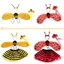 Mg-halloween Trẻ Em Trình Diễn Trang Phục Ong / Bọ Rùa Cánh Tutu Váy Đầu Cây Đũa Phép Cosplay Phụ Kiện Tiệc