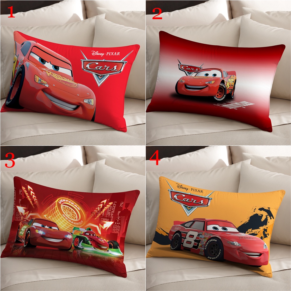 Disney Vỏ Gối polyester Hình Chữ Nhật In Tia Chớp mcqueen Trang Trí Nhà Cửa (Không Kèm Lõi)