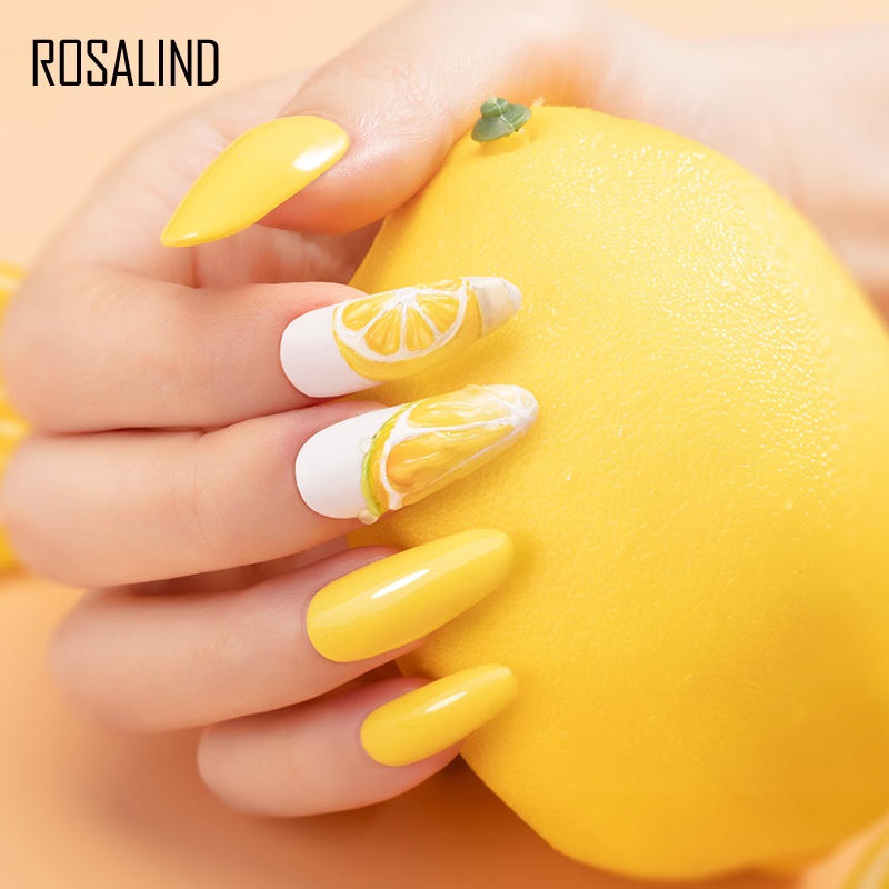 Ảnh Rosalind 7ml Gel Sơn Móng Tay Ngâm Tắt Màu Nguyên Chất Gel Móng Tay Ba Lan Sáng Cho Móng Tay Nghệ Thuật Thiết Kế Đèn LED / UV 4