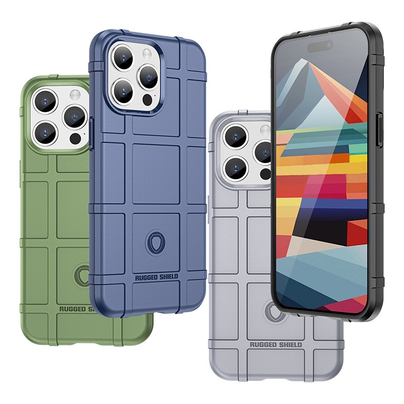 Dành Cho iPhone 15 14 Plus 11 12 13 Pro Max Full Cover Hybrid Rugged Shield Vỏ Giáp Chống Sốc