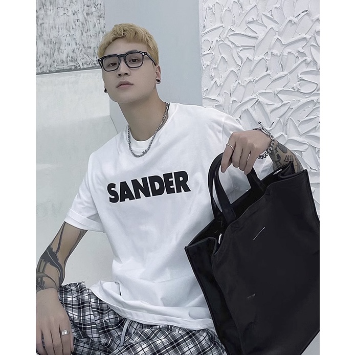 Áo thun Stee Cổ tròn Oversize SANDER ICVCVNI  Unisex Menwear Cotton