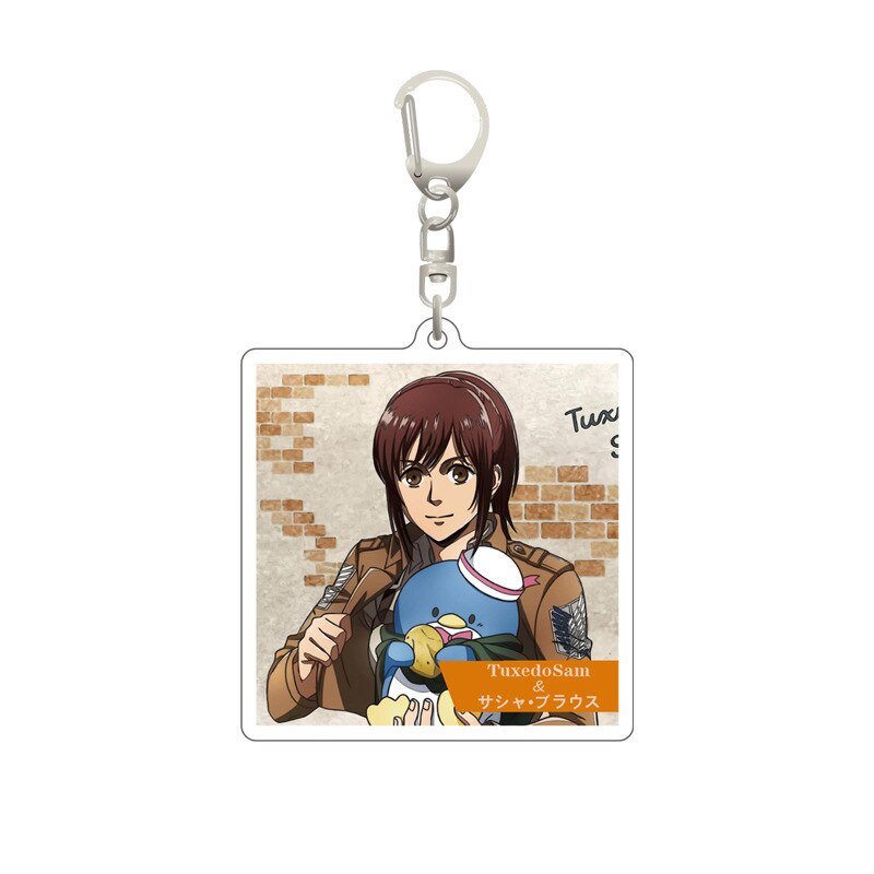Móc khoá Attack on Titan Anime Keychain Women Eren Levi Mikasa Erwin ...