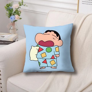 Crayon Shin-chan Vỏ Gối Vuông Hoạt Hình Dễ Thương Ngắn Sang Trọng & Polyester Gối Phòng Ngủ Sofa Đệm Trang Trí Nhà Gối (Không Có Lõi Gối)