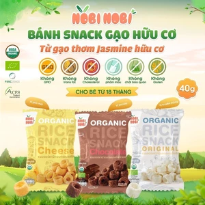 Bánh Snack gạo hữu cơ Thái Lan nhiều vị Nobi Nobi