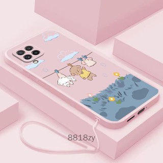 ốp lưng Samsung A42 M32 Ốp Điện Thoại tpu silicone Mềm Chống Rơi Vỡ In Hình Dễ Thương Kèm Dây Đeo Cho Samsung A42 M32