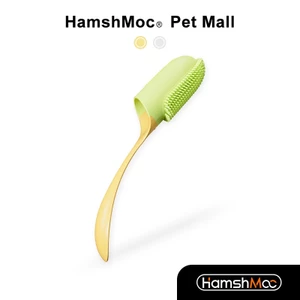 HamshMoc Bàn chải ngón tay thú cưng di động Thiết kế tiện dụng Bàn chải đánh răng cho chó mềm Làm sạch răng sâu Chăm sóc răng miệng cho chó con mèo