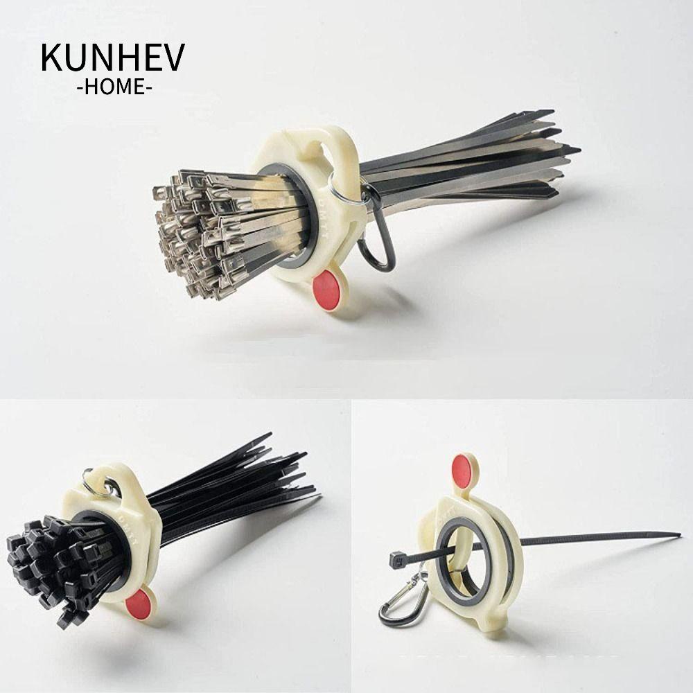 KUNHEV đỡ dây rút nhựa màu huỳnh quang nhỏ gọn KUNHEV