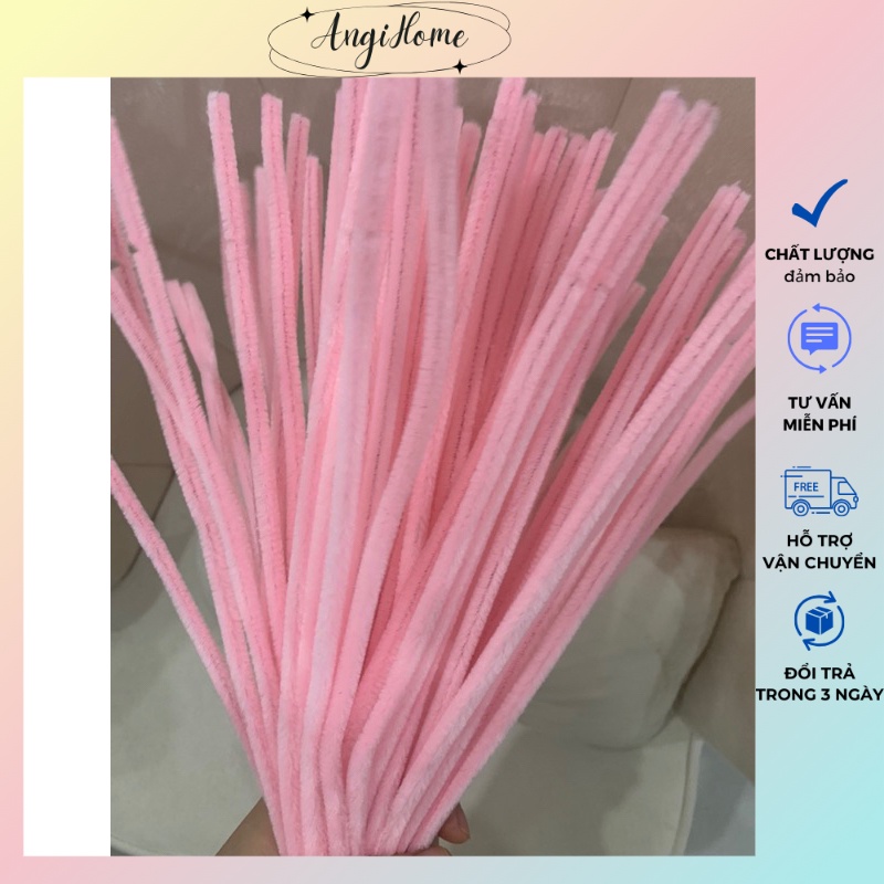 Kẽm Nhung nhiều màu Loại 1 Làm Hoa Handmade Màu Pastel Lông Dày Mịn