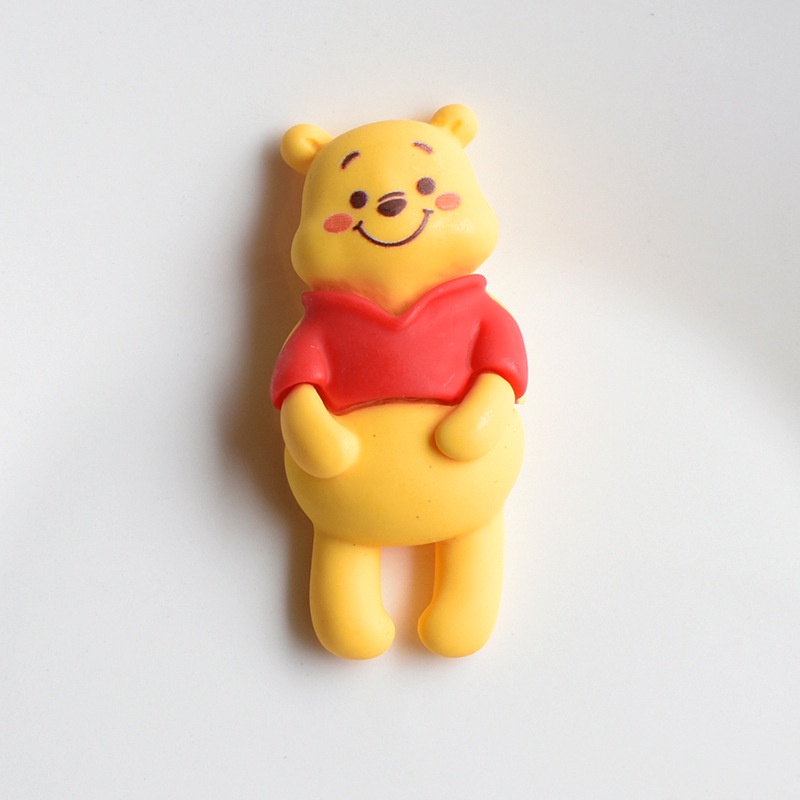 Pooh Series Khóa Phụ Kiện Giày Crocs DIY Sáng Tạo, Vỏ Điện Thoại, Phụ Kiện Mũ Tai, Chất Liệu, Có Thể Tháo Rời, Hoạt Hình