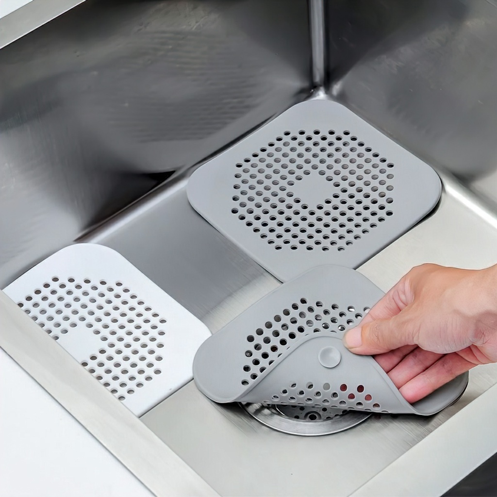 Nắp Lọc Chống Tắc Nghẽn Đậy Cống Thoát Nước Bồn Rửa Bằng Silicon