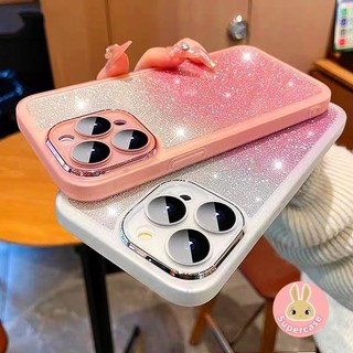 Ốp Silicon Trong Suốt Lấp Lánh Sang Trọng Cho Xiaomi 15 15S 14 14T Civi 5 Pro Ultra Ốp lưng Bảo Vệ Ống Kính Bling Ốp Lưng