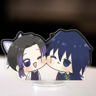 Standee Kimetsu No Yaiba Giyu x Shinobu Manga Nhật Bản decor bàn làm việc góc học tập anime trang trí dễ thương-ĐH