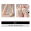 Tất đến mắt cá chân NICOLOO, Tất đệm chân trước bằng vải Cotton màu trơn, Tất thuyền thông thường thoáng khí có độ đàn hồi cao