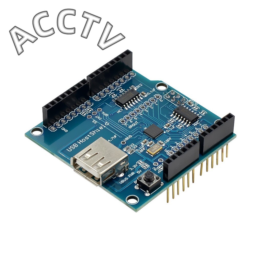 USB Host Shield 2.0 Per Arduino UNO E MEGA - Compatibile Google Android ADK - Nuovo