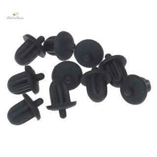 [Nhà Điện] 10 Chiếc Cao Su Đen 6.35 Mm Jack Âm Thanh PC DVD Micro Ổ Cắm Vỏ Bụi mới