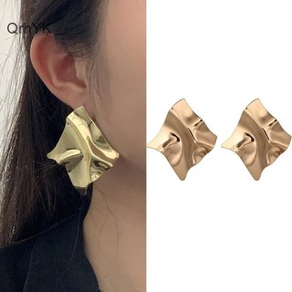 Nhà Máy Thời Trang Kim Loại Thả Bông Tai Mặt Dây Không Đều Bông Tai Xoắn Hình Học Cá Tính Bông Tai Cho Nữ QrhYK