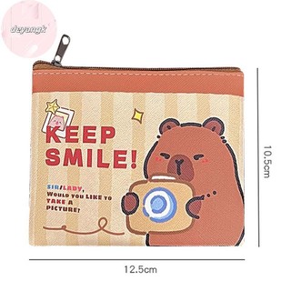 Deyangk Hoạt Hình Capybara Ví Đựng Tiền Xu Ví Dễ Thương Di Động Chống Nước Túi Bảo Quản Son Môi Chìa Khóa Tai Nghe Tổ Chức Cho Trẻ Em Quà Tặng VN