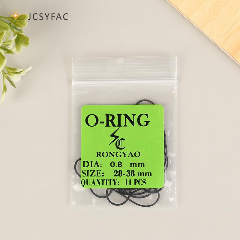Jcsyfac 1Pack 0.5 / 0.6 / 0.7 / 0.8MM Đồng hồ cao su chống nước Vòng chữ O Mặt sau Vòng đệm Mới