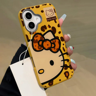 Ốp Điện Thoại Mèo Kitty In Hình Da Báo Dễ Thương Tương Thích Cho OPPO Reno 15 Pro Mini 15C 15F FS 14F 14 13F 13 Pro Max 5G 4G Vỏ Da PU Vỏ Mềm Chống Sốc