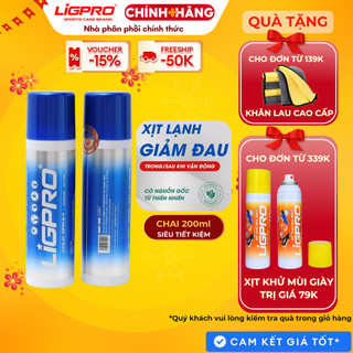 [Chai 200ml] Chai xịt lạnh giảm đau LIGPRO Giảm đau chấn thương thể thao Giảm giãn cơ hiệu quả
