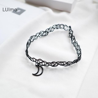Luimo Thời Trang Choker Vòng Cổ Đen Xương Đòn Hình Xăm Dây Chuyền Ngôi Sao Mặt Dây Chuyền Người Phụ Nữ Cô Gái Cổ Trang Sức Đảng Cổ Mặt Dây Chuyền Vòng Cổ SBS