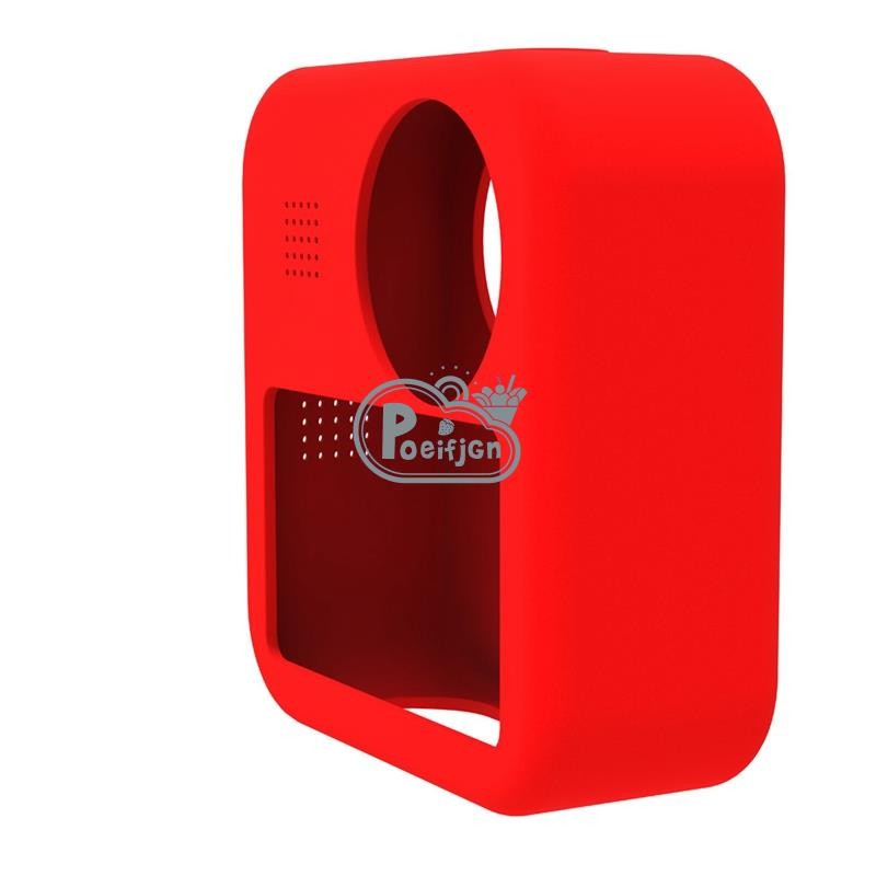 Vỏ bảo vệ silicon cho máy ảnh thể thao GoPro MAX 360 Bộ phận ống kính vòm bảo vệ chuyên nghiệp (Đen)