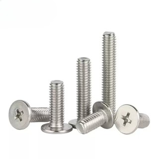 ((LXY) Ốc Vít Đầu Dẹt inox 304 /Ốc vít đầu pake dẹp mỏng phẳng Chuyên Dụng M5 / M6 / M8 * L: 5-100mm (RM-VN-1)