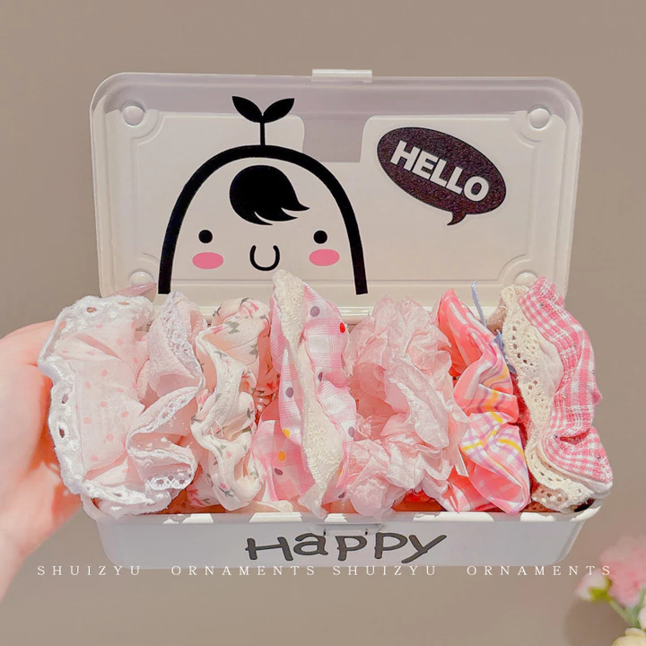 Scrunchie nữ vải mềm mại, bộ dây buộc tóc to và đẹp, cột tóc scrunchies phụ kiện tóc thời trang hàn quốc