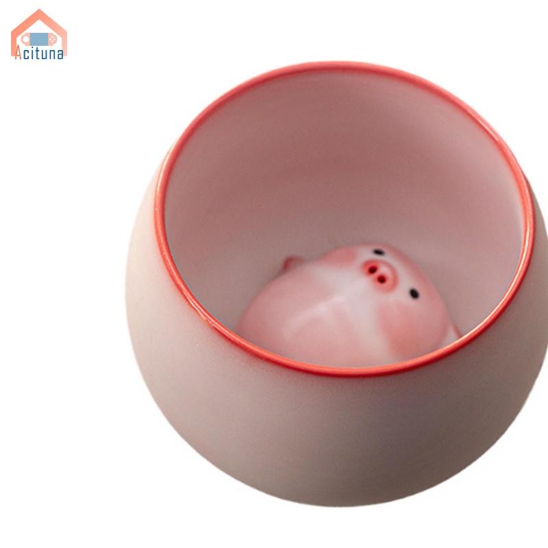 Cốc Trà Gốm Tượng Heo Đất Di Động Truyền Thống Bộ Sưu Tập Trà Người Yêu Quà Tặng Với Trà Thú Cưng Cho Phòng Ăn Nhà Hàng Văn Phòng