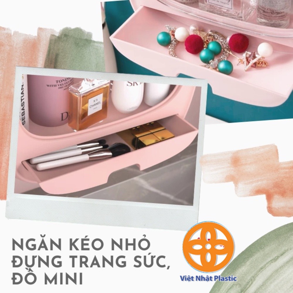 tủ treo tường hokori treo nhà tắm, đựng đồ mỹ phẩm, tủ thuốc dán tường có nắp chống nước 3635