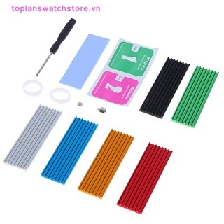 Toplanswatchstore Tấm tản nhiệt nhôm cho N80 NVMe M.2 NGFF 2280 PCIe SSD kèm đệm nhiệt, hỗ trợ HDD