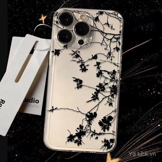 Nature Branches Vỏ Điện Thoại Trong Suốt Niche Cao Cấp Đơn Giản Thích Hợp Cho iphone 16pro 15promax 14 13pro 12promax 11 16plus 15pro 14plus xs 7plus Vỏ Bảo Vệ Chống Sốc