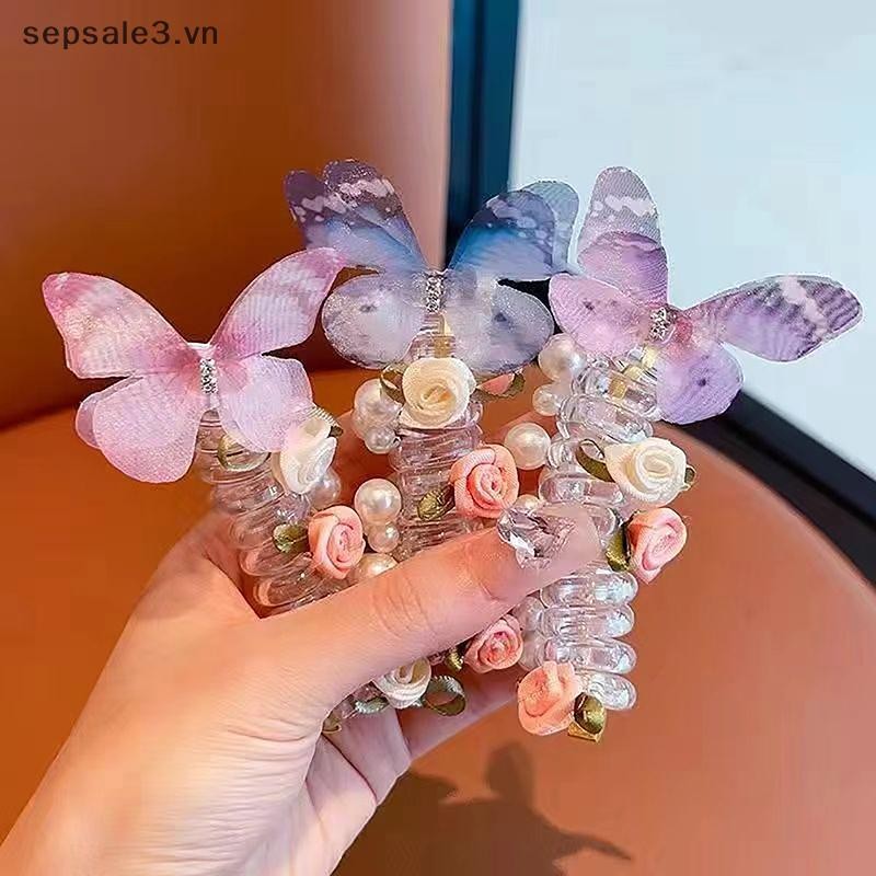 # VN # Dây Điện Thoại Ngọt Ngào Thời Trang Dây Tóc Đuôi Ngựa Hiện Vật Cho Nữ Bé Gái Nhẫn Tóc Thanh Lịch Phụ Kiện Tóc Tinh Tế.