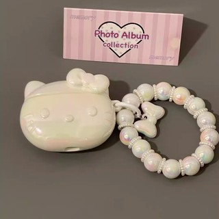 Vỏ tai nghe AirPods 4 [2024] AirPods Pro2 Pro 3 2 1 Vỏ bảo vệ tai nghe không dây Apple Acrylic Vỏ bảo vệ chống rơi có dây chuyền Laser mèo KT dễ thương