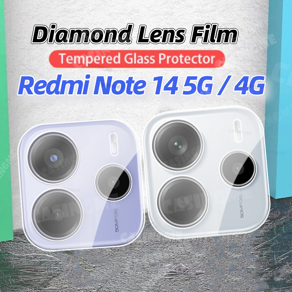 Bảo vệ ống kính máy ảnh 3D Redmi Note 15 5G 2026 cho Redmi Note14 Note 14 RedmiNote14 4G 14Note 14Pro Pro Plus + 5G 2025 Kính cường lực trong suốt Bảo vệ camera sau