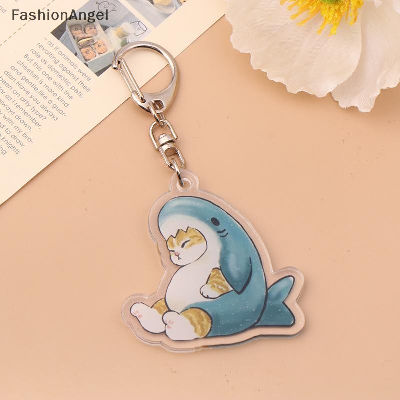 FashionAngel Hoạt Hình Dễ Thương Trong Suốt Hai Mặt Móc Khóa Dành Cho Nam Nữ Phụ Kiện Túi Vòng Móc Khóa Trang Sức Quà Tặng VN