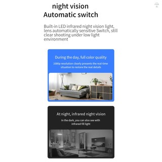 Camera an ninh thông minh Camera đa chức năng gia đình 1080P có chức năng Hỗ trợ tầm nhìn ban đêm cho ứng dụng lưu trữ 4-64GB: iWFCam