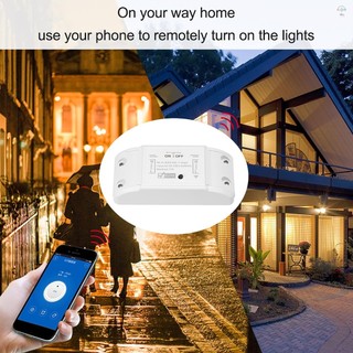 Công tắc thông minh Wifi Tương thích với Amazon Alexa & cho Bộ hẹn giờ gia đình Công tắc điều khiển từ xa không dây 10A / 2200W cho Android / IOS Điều khiển ứng dụng cho thiết bị điện Tự động hóa nhà thông minh đa năng