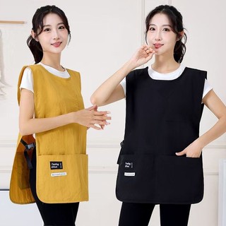 Tạp dề gilê chống thấm nước, gilê chống thấm dầu gia dụng nhà bếp/phục vụ cà phê thợ cắt tóc quần yếm gilê