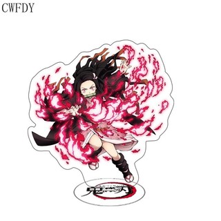 Mô hình Standee Anime Demon Slayer Figures Acrylic Stand Model Cartoon Agatsuma Zenitsu decor góc học tập để bàn 8cm