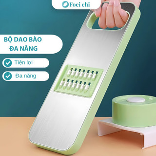 Bộ dao bào đa năng BUNA 5 lưỡi dụng cụ cắt bào, thái sợi rau củ trái cây bằng INOX 304 không gỉ