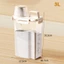 Chai đựng bột giặt GILL, trong suốt có cốc đo lường Hộp đựng bột giặt, Tổ chức phòng giặt kín đa năng